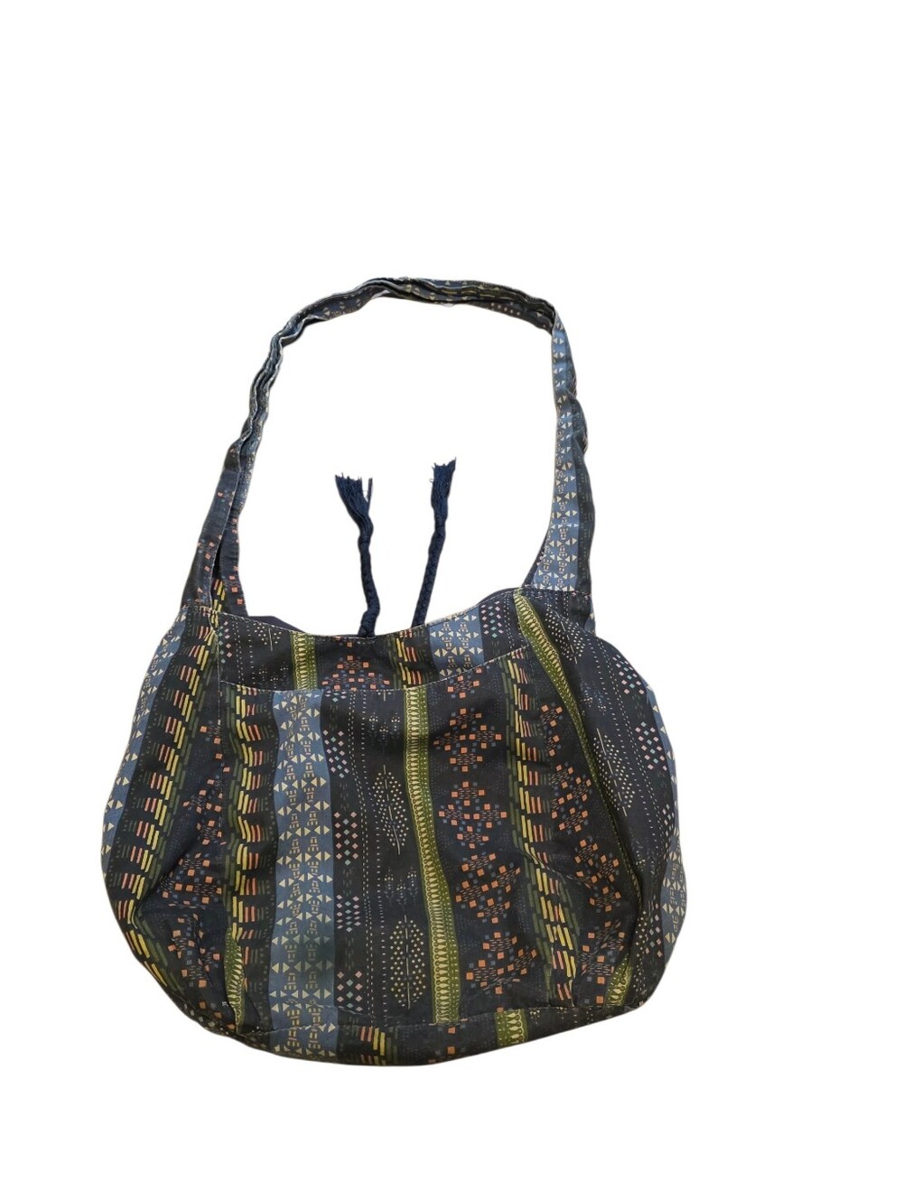 Mossimo Boho Print Tassled Roomy Crossbody Bag With Exterior Pocket - Picture 2 of 8